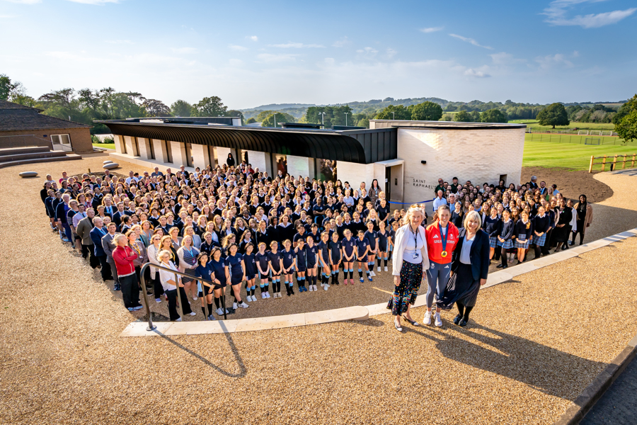 Olympic Gold Medallist Emily Craig unveils Mayfield School's new Wellbeing Centre